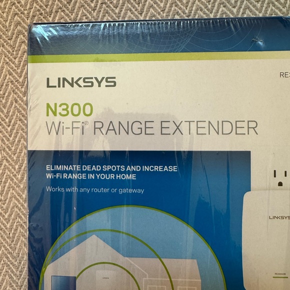 New Linksys RE3000W Single Band 2.4Ghz WiFi Range Extender Booster N300 Wireless - Picture 13 of 14